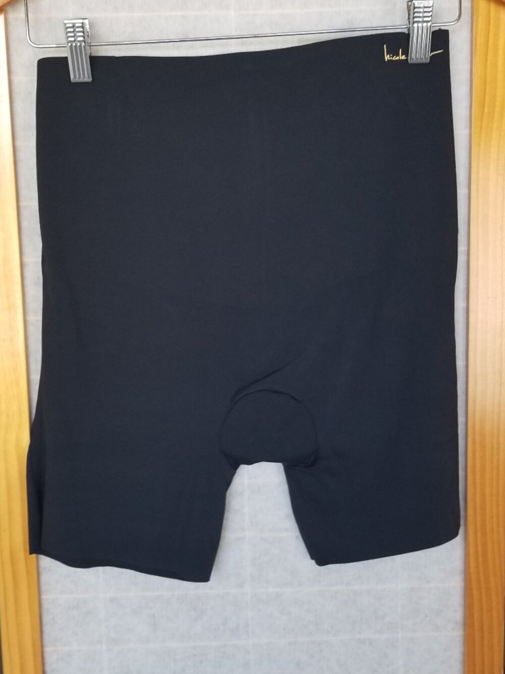 Nicole Miller Black Shapewear Bike Shorts Size XL Nylon Spandex NWOT Unworn